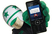 Eric: Sony Ericsson and 3 mascot