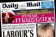 Daily Mail: front page pushes Femail magazine
