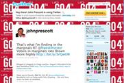 John Prescott: causing a stir via Twitter