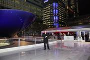 Canary Wharf ice rink opening party
