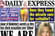 Daily Express: single digit readership decline from last year