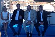 Launching DailyMailTV: (from left) Pennington, Clarke, Dr Phil McGraw, Jay McGraw