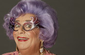 Dame Edna: interactive online art for HP 