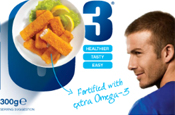 Beckham: promoting  fish fingers