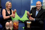 Jackie Marshall of Toucan and Mark Collins of First Drinks