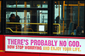Atheist bus...driver refused to get into his vehicle