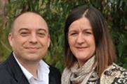 Sarah Wadsworth and Jason Bassett celebrate the launch of Wizzdom
