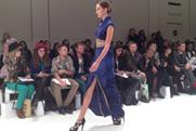 Models on the catwalk at Vauxhall Fashion Scout