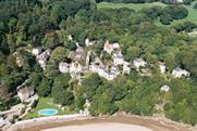 An aerial view of Portmeirion