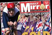 Daily Mirror: celebrates Bradley Wiggins' Olympic win