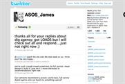 Asos looks to Twitter to source digital agency