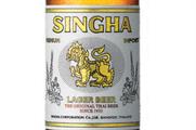 Singha Thai beer