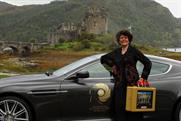 Eunice Gayson: at Eilean Donan Castle in the Scottish Highlands