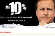 Labour widget: can be made viral by Facebook sharing