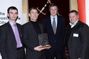 From left to right: Gerard Jacob (environment and sustainability lead for Vacherin), Phil Roker (owner of Vacherin), Zac Goldsmith (environmentalist and MP) and Mark Philpott (director of Vacherin)