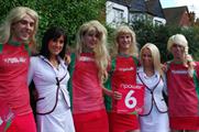 Npower and Marston's in Ashes promo girls bust-up