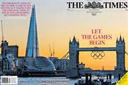 The Times: runs Olympic cover wrap