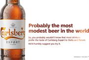 Carlsberg: ad 'humbly' compares brand to Stella Artois and Peroni