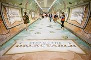 Hendrick's Gin creates scented tunnel wrap in King's Cross Station