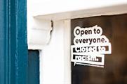 Open to Everyone Closed to Racism: work created by Halo