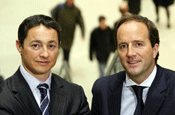 Matt Atkinson (left) and David Jones