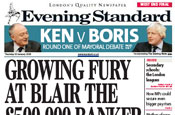 Evening Standard: circulation falls in December
