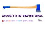 Unison poster: targeting voters in marginal seats