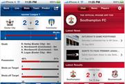 Football League app: takes third place in the chart