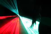 Virgin Media light show: images