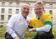 Luis Felipe Tavares, CEO Koch Tavares, with Charlie Beauchamp, MD of Threshold Sports