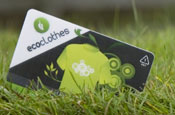 Ecocard: made from a recyclable plastic