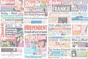 National newspaper ABC figures for January 2012