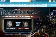 Paramount promotes Transformers 2 movie with MSN homepage