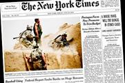 New York Times: recorded first revenue increase for three years