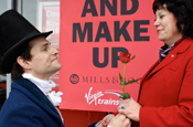 Mills and Boon: reconcile with Virgin Trains for Comic Relief