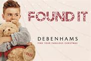 Debenhams: launches Found It Christmas campaign