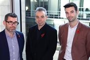 Horler, Grimmer and Connelly (l-r) struck £30m deal