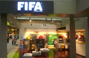 Fifa's new store at Singapore's Changi airport