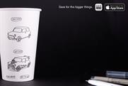 First Direct: coffee cups carrying bespoke Mr Bingo illustrations form the core of #SavingCup campaign
