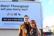 Man rents billboard to propose to girlfriend