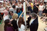 Guinness World Record coffee cup tower attempt