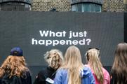 In pictures: Giffgaff's interactive billboard in Brick Lane