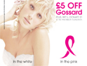 Gossard: raising awareness of breast cancer