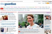 Guardian website: users offered the opportunity to avoid reading royal baby content