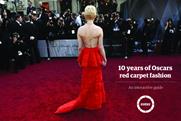 Guardian Oscars fashion interactive site 