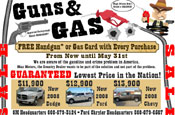 Guns and Gas: handgun promotion