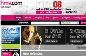 HMV: revamped website