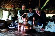 Bartenders were sent Amazonian drinking vessels before being taken to a botanical garden-style venue