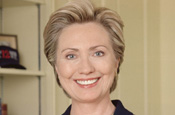 Clinton: taking part in online debate