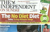 The Independent on Sunday: saw a slide in circulation